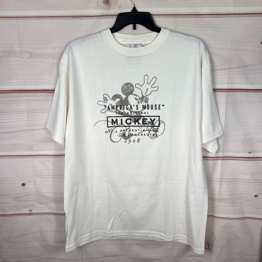 Vintage 90s The Disney Store Mickey Mouse T-Shirt Adult XL Graphic Cotton Solid